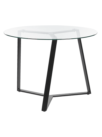 Beliani Esszimmertisch KEBRI in Schwarz - (W) 100 x (H) 74 x (L) 100 cm