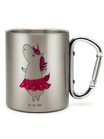 Mr. & Mrs. Panda Thermobecher Einhorn Ballerina ohne Spruch in Silber
