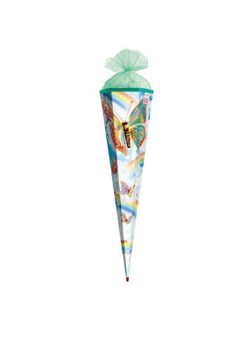 ROTH Motiv-Schultüte Rainbow Butterfly 85 cm in Grün