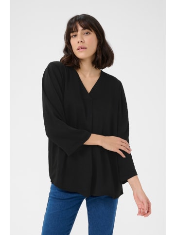 Kaffe Langarm-Bluse KAariel in Black Deep