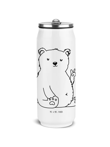 Mr. & Mrs. Panda Thermobecher Eisbär Faul ohne Spruch in Weiß