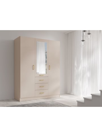 Feldmann-Wohnen Kleiderschrank Konso sandbeige 150,5 / 58 / 200,5cm