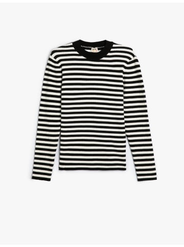 KOTON Sweater in Schwarz Gestreift