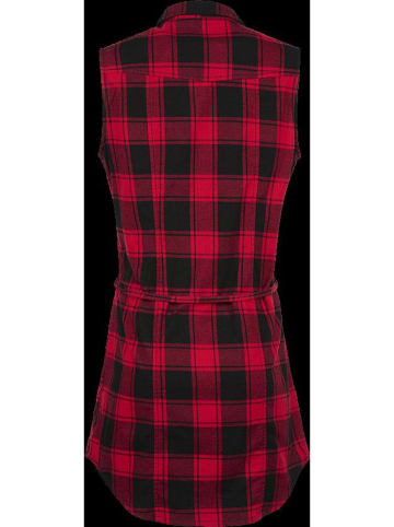 Brandit Hemd "Women Gracey Longshirt Sleeveless" in Rot