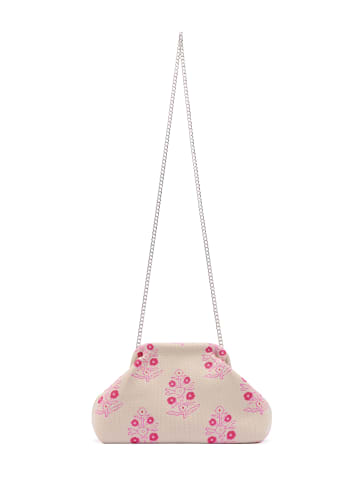 ebeeza Women Clutch in Beige Pink