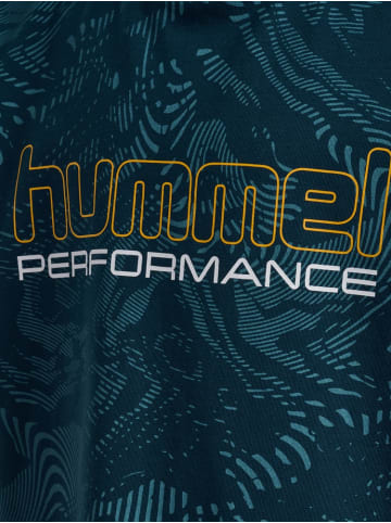 Hummel Shirt "Aop Logo T-Shirt" in Blau