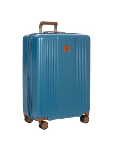 BRIC`s Ferrara - 4-Rollen-Trolley M 67 cm erw. (green) in denim