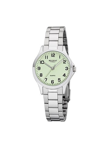 Regent Armbanduhr-Analog silber klein (ca. 29mm) Regent Metallarmband