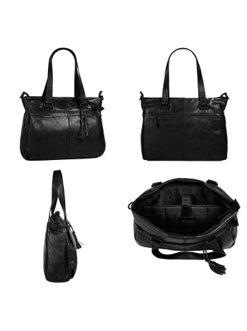 SPIKES & SPARROW Shopper in schwarz