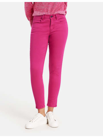TAIFUN Hose Jeans verkürzt in Luminous Pink