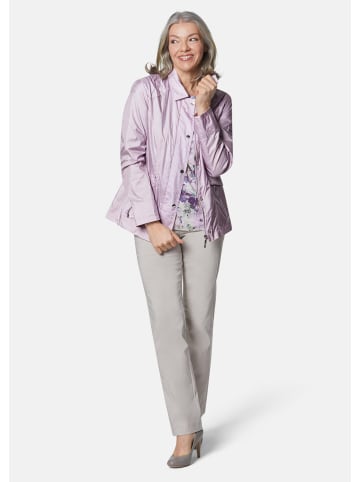 GOLDNER Freizeitjacke mit Steppdetails in hellflieder