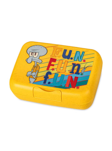 koziol Brotdose mit zusätzlichem Behälter Candy L SpongeBob in Gelb, 13,5 x 6,5 x 19 cm