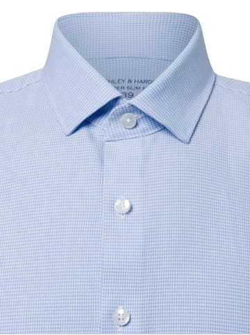 Finshley & Harding Hemd in hellblau weiß