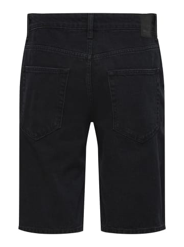 ONLY & SONS Shorts in Black Denim