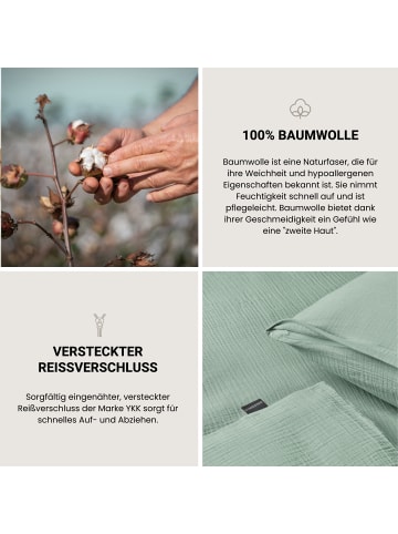 Schiesser Musselin-Bettwäscheset Molly in Hellgrün