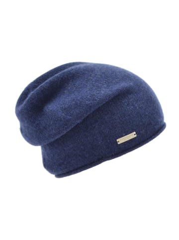 Strickmütze in blau