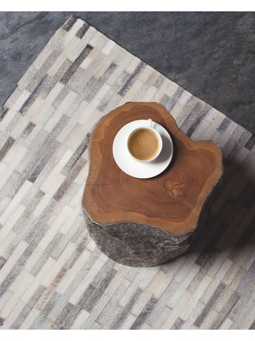 Beliani Kurzflor AHILLI in Grau/Braun - (W) 160 x (H) 1 x (L) 230 cm