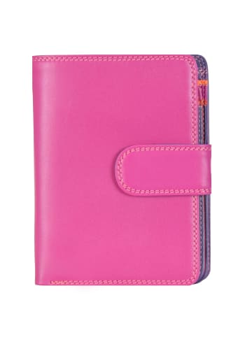 MYWALIT Medium Snap Wallet Geldbörse Leder 13 cm in sangria multi