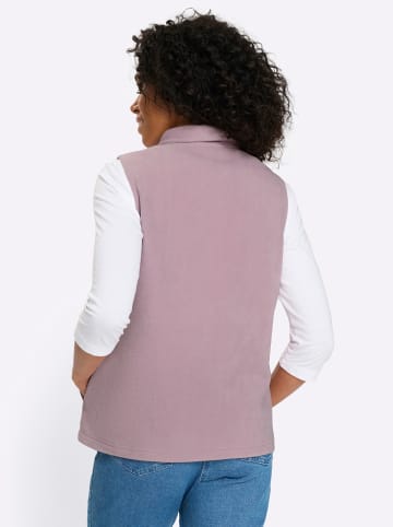 Sieh an! Fleece-Weste in mauve