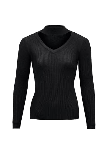 leo selection Damen Strickpullover in Schwarz