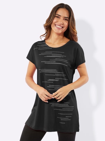 Sieh an! Longshirt in schwarz