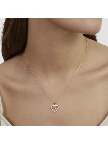 s.Oliver Kette aus Silber mit Infinity-Herz Detail in roségold