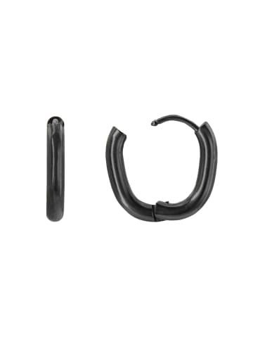 Steel_Art Creolen Damen Nora schwarz farben in schwarz