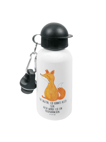 Mr. & Mrs. Panda Kindertrinkflasche Einhorn Fuchs mit Spruch in Weiß