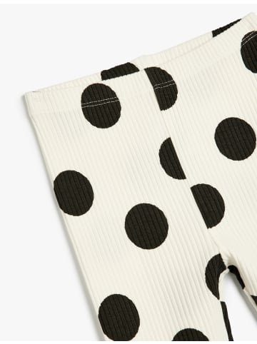 KOTON Leggings in Ekru Gemustert
