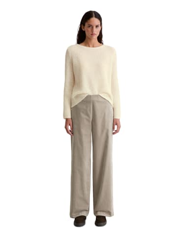 Marc O'Polo Bouclé-Pullover regular in White Cotton