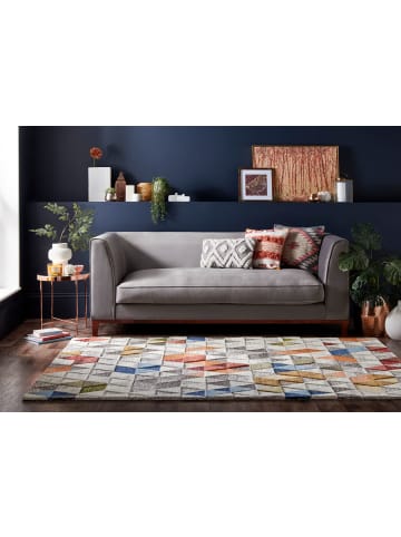 KADIMA DESIGN Moderner Teppich in lebendigen Farben mit rutschfestem Rücken