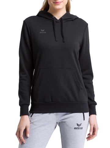 erima Damen Kapuzensweat in schwarz