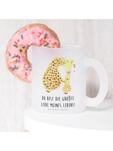 Mr. & Mrs. Panda Kaffeetasse Giraffe Kind mit Spruch in Transparent