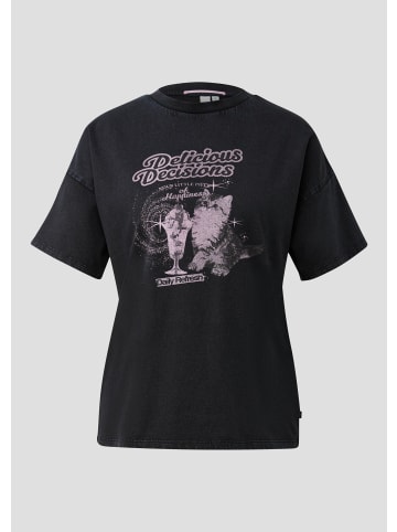 QS T-Shirt in 99D0_schwarz