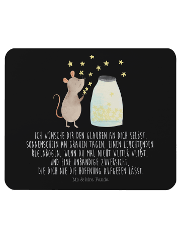 Mr. & Mrs. Panda Maus Pad Maus Sterne mit Spruch in Schwarz