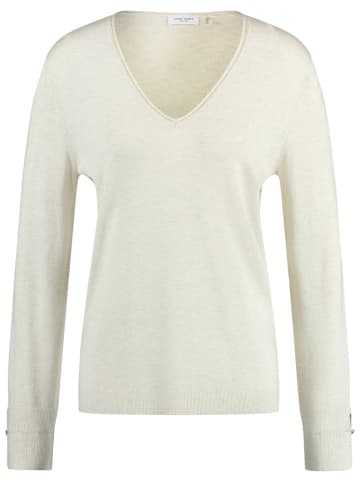 Gerry Weber Langarmpullover aus nachhaltigem Feinstrick in Beige