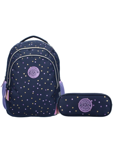 VADOBAG Schulrucksack & Federmäppchen Milky Kiss 34 Liter in Dotted Delight