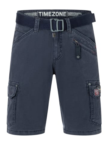 Timezone Shorts Kurze Cargo Hose Regular Mid Waist Pants in Blau-2
