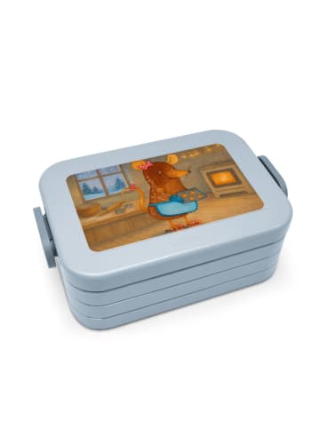 Mr. & Mrs. Panda MEPAL Bentobox Maus Kekse Design ohne Spruch in Blau Pastell