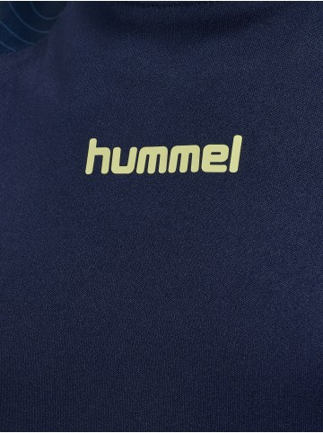 Hummel T-Shirt Hmlblaze Kinder in MARINE/SHADOW LIME