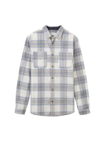 Tom Tailor Langarmhemd in beige colorful structure check