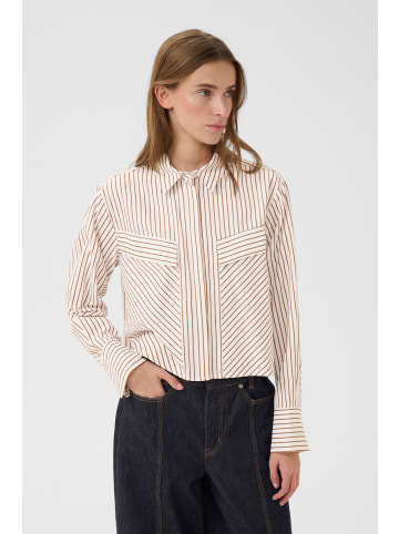 Karen By Simonsen Langarm - Hemd KBElmira Classic fit in Cinnamon Stripe