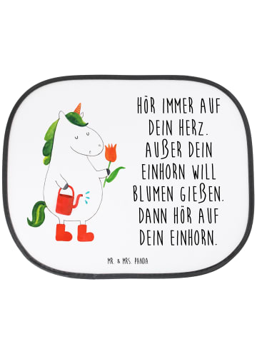 Mr. & Mrs. Panda Sonnenschutz Auto Einhorn Gärtner mit Spruch in Weiß