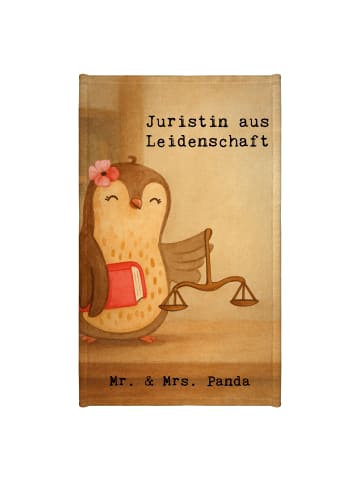 Mr. & Mrs. Panda Gästehandtücher Juristin Leidenschaft Design mi... in Weiß