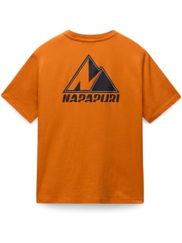 Napapijri T-Shirt "S-Guide Ss" in Orange