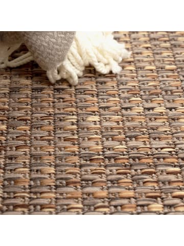 KADIMA DESIGN Outdoor Teppich Natur Balkon, Terrasse in Beige