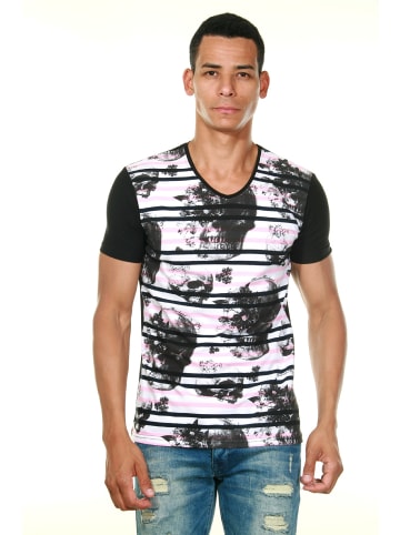 FIOCEO T-Shirt in rosa/schwarz