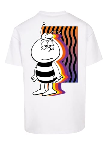 F4NT4STIC Oversize T-Shirt Die Biene Maja Willi Waves in weiß