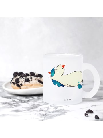 Mr. & Mrs. Panda Trinkglas Einhorn Schnuller ohne Spruch in Transparent