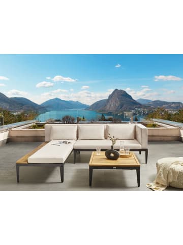 Beliani 2-tlg Lounge Set BRACCIANO in Beige/Schwarz/Braun